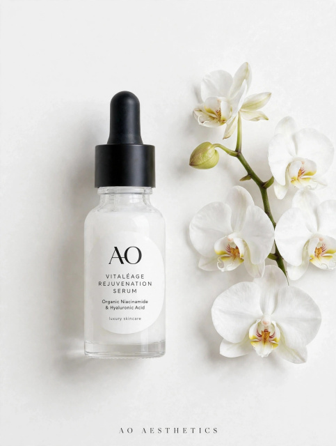 Organic "anti-age in action" niacinamide (vitamin B3) + hyaluronic acid serum