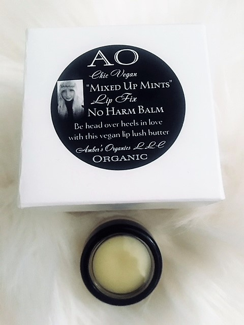 NEW! Organic Chic Vegan "Mixed up Mints' Lip Fix No Harm Balm