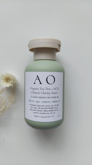 Organic AustralianTea Tree & Apple Cider Vinegar Toner, Acne Prone Skin.