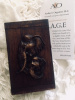 Beautiful Hand Size Handcrafted Resin Elephant Teak Wood Trinket Box - Gift <3 Store - Jewels|Guitar