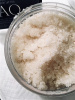 In the raw! Organic Virgin Coconut Face + Body Scrubbing Sugaring Polish  Hands, Body, Face + Feet. 